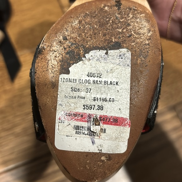 Proenza Schouler clog, sandals, suede, leather and wood!! - Picture 8 of 9